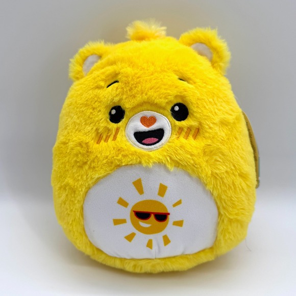 Squishmallows Other - Squishmallows FuzzaMallows Care Bears Funshine Bear 8 Inch Yellow Plush Limited